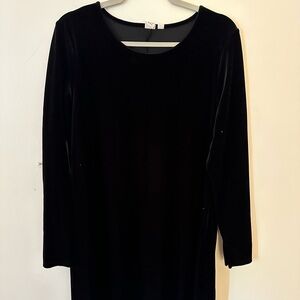 mid length velvet dress
